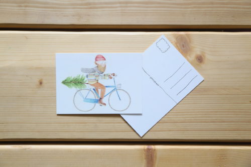Postkarte – "Radfahrer"